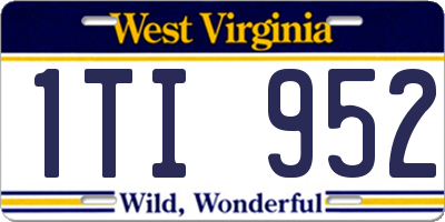 WV license plate 1TI952