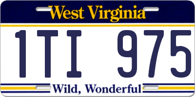 WV license plate 1TI975