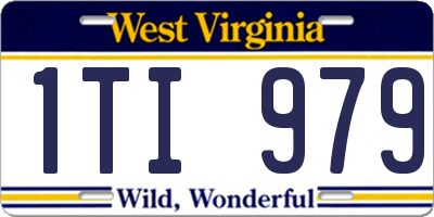WV license plate 1TI979