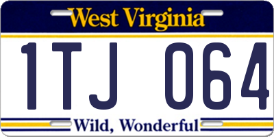 WV license plate 1TJ064