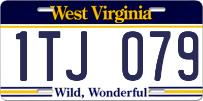 WV license plate 1TJ079