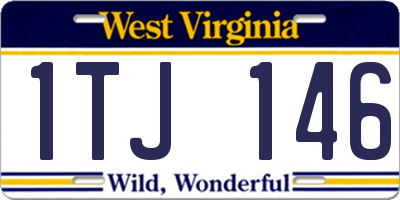 WV license plate 1TJ146