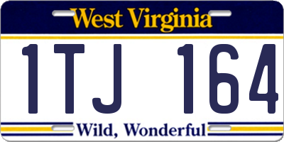 WV license plate 1TJ164
