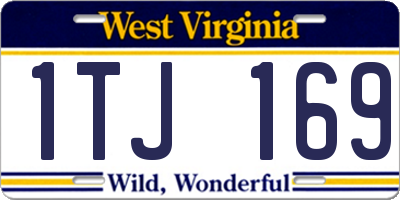 WV license plate 1TJ169