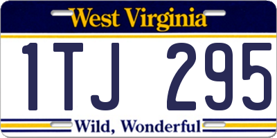 WV license plate 1TJ295