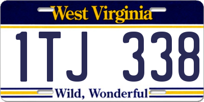 WV license plate 1TJ338