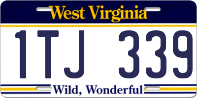 WV license plate 1TJ339