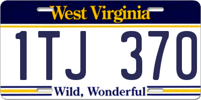 WV license plate 1TJ370