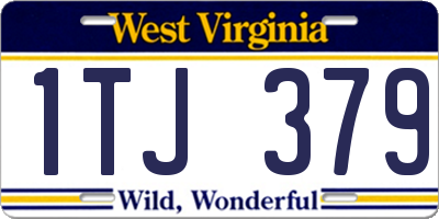 WV license plate 1TJ379