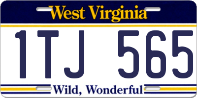 WV license plate 1TJ565