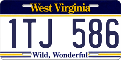 WV license plate 1TJ586