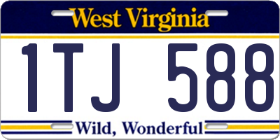 WV license plate 1TJ588