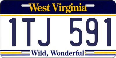WV license plate 1TJ591