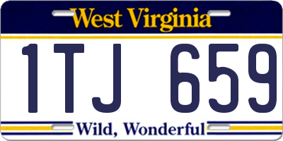 WV license plate 1TJ659