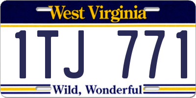 WV license plate 1TJ771