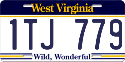 WV license plate 1TJ779