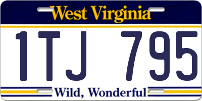 WV license plate 1TJ795