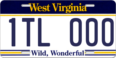 WV license plate 1TL000