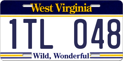 WV license plate 1TL048