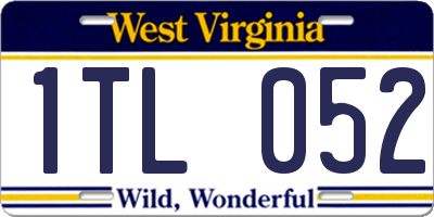 WV license plate 1TL052