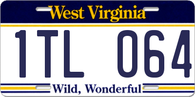 WV license plate 1TL064
