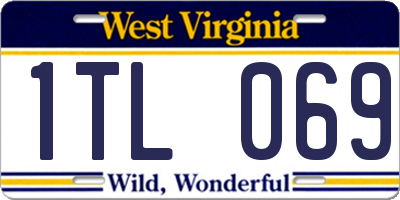 WV license plate 1TL069