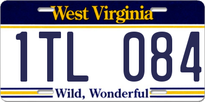 WV license plate 1TL084