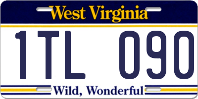 WV license plate 1TL090