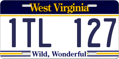 WV license plate 1TL127