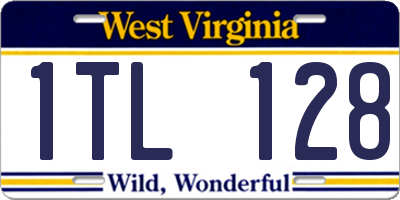 WV license plate 1TL128