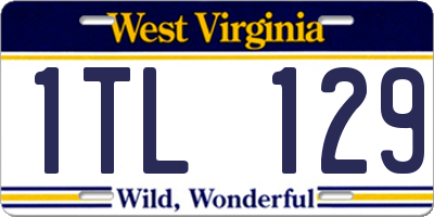 WV license plate 1TL129