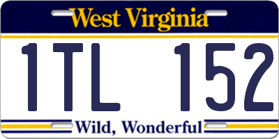 WV license plate 1TL152