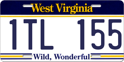 WV license plate 1TL155