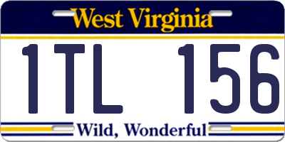 WV license plate 1TL156