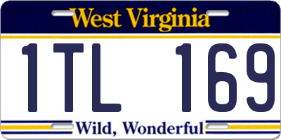 WV license plate 1TL169