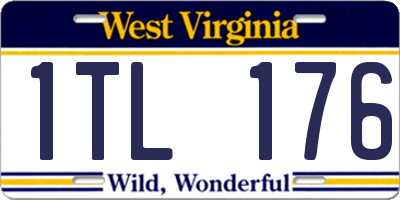 WV license plate 1TL176