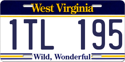 WV license plate 1TL195