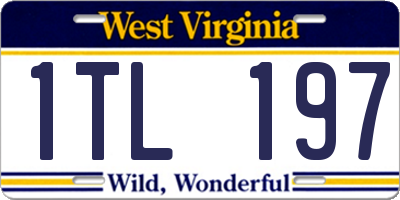 WV license plate 1TL197