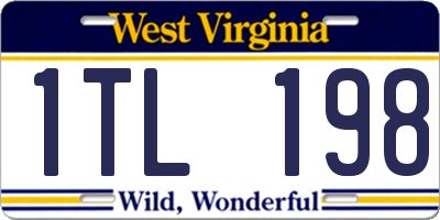 WV license plate 1TL198
