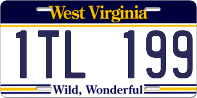 WV license plate 1TL199