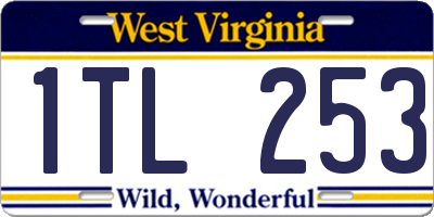 WV license plate 1TL253