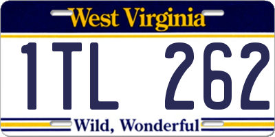 WV license plate 1TL262