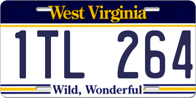 WV license plate 1TL264