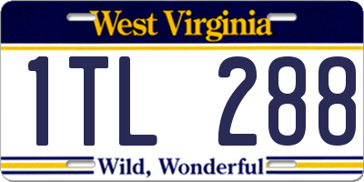 WV license plate 1TL288