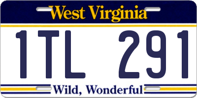 WV license plate 1TL291