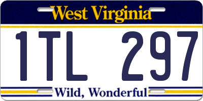 WV license plate 1TL297