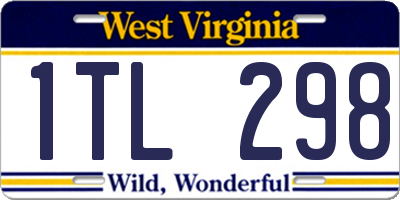 WV license plate 1TL298