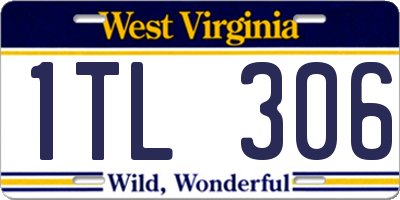 WV license plate 1TL306