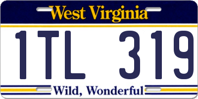 WV license plate 1TL319