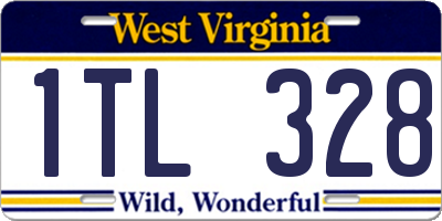WV license plate 1TL328